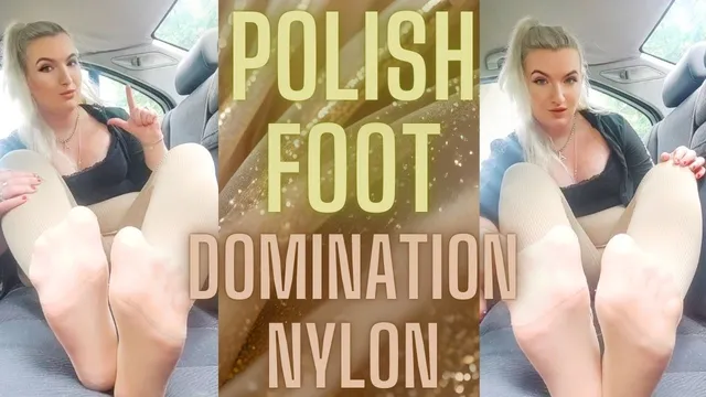 Okładka galerii: (99) DOMINACJA STÓP W BEŻOWYCH NYLONACH