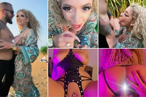 Okładka galerii: Wakacyjne rżnięcie z ryzykownym obciąganiem na plaży!